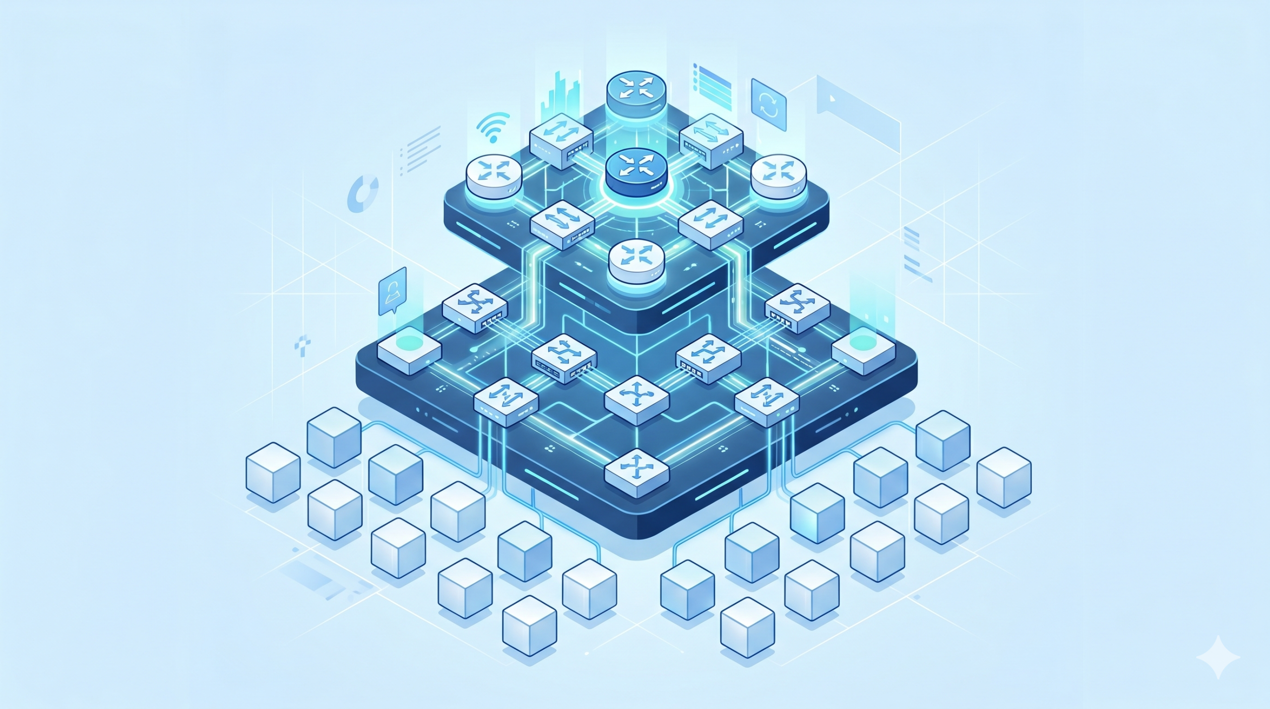 Network Design Model – Three-tiered architecture
