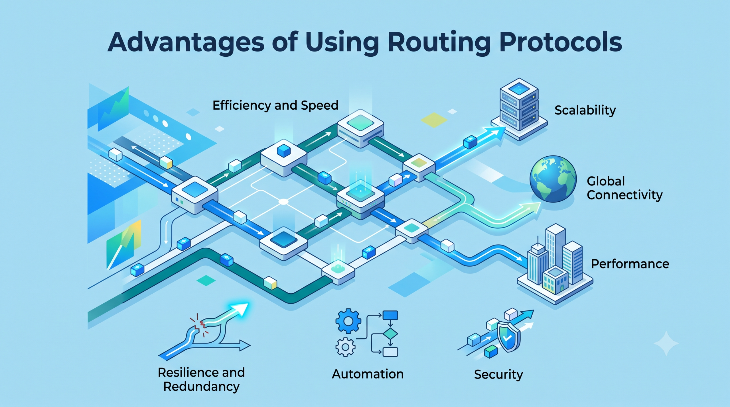 Advantages of Using Routing Protocols